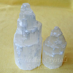 selenite crystals cleansing divine crystal energy positive stone clean care take healing stones singing vibration bowl water