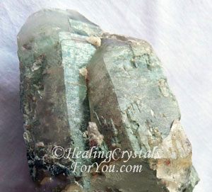 Ajoite In Quartz Ajoite In Quartz
