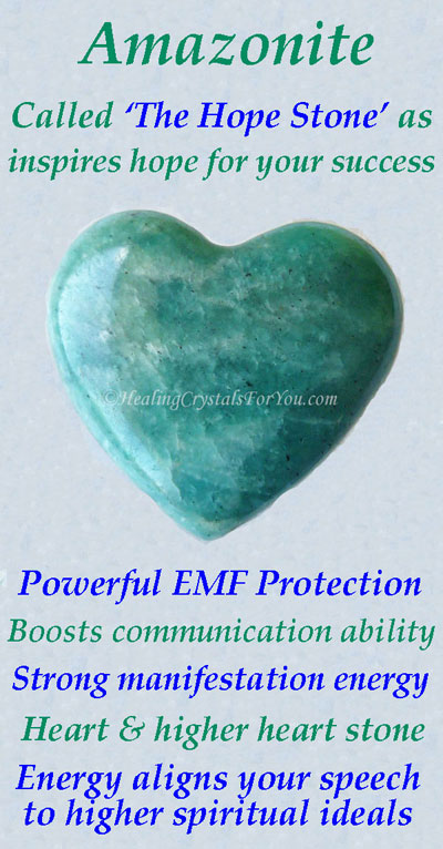 Amazonite Palmstone EMF Protection Release Blocked Energy Manifest Your Dreams Life Purpose Chakra Healing