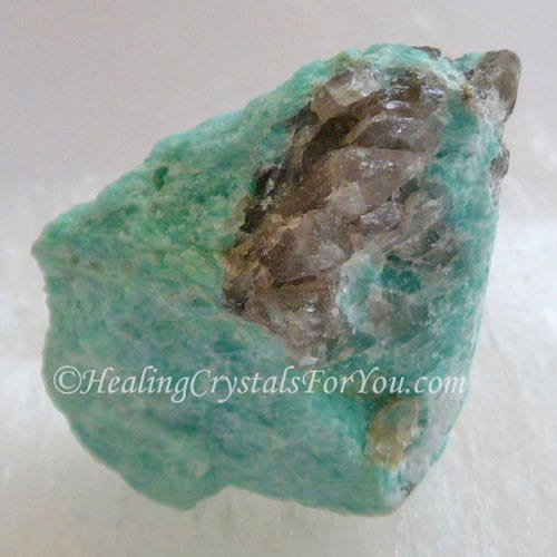 Amazonite With Smoky Quartz