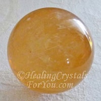 Amber Gold Calcite Sphere