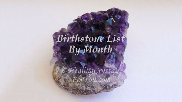 Online Sellers: Names of Birthstone Colors Chart CHEAT SHEET - Big