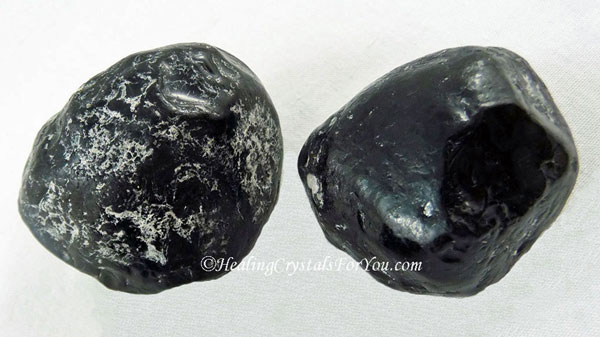 Thumb Stone BLACK OBSIDIAN Gemstone Crystal Apache Tears Dragon Glass Astral 