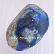 Tumble de malachite en azurite Tumble de malachite en azurite