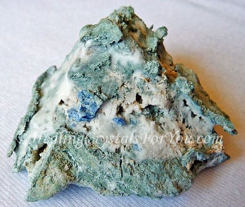 Blue Benitoite in White Natrolite Blue Benitoite in White Natrolite