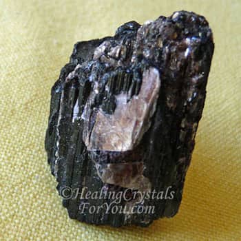 Black Schorl Tourmaline With Mica Inclusions
