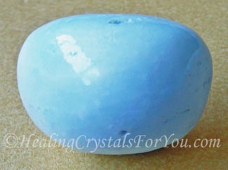 Blue Hemimorphite Tumblestone Blue Hemimorphite Tumblestone