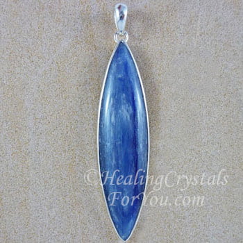Blue Crystalline Kyanite Pendant