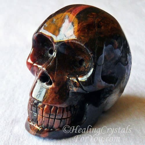 Bustamite Crystal Skull Bustamite Skull
