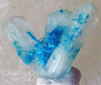 Cavansite On Stilbite Cavansite On Stilbite