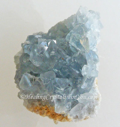 Celestite Healing with Clearing Crystal