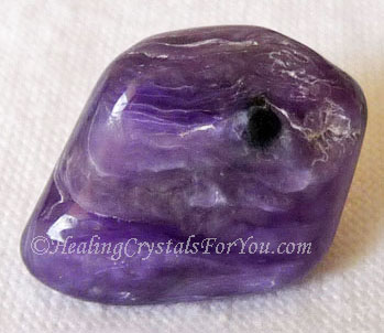Charoite tumblestone Charoite tumblestone