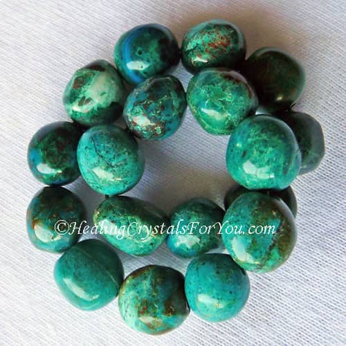 Chrysocolla Helps Patience Aids Guilt & Fear