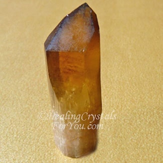 Natural Honey Citrine Abundance Crystal