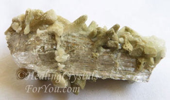 Clear Danburite covered with quartz Clear Danburite covered with quartz