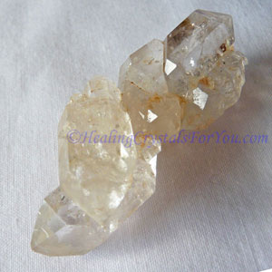 Double terminated Clear Quartz Crystals Double-terminated Clear Quartz Crystals