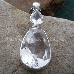 Clear Quartz Crystal Necklace
