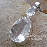 Clear Quartz Crystal Pendant