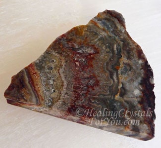 Raw Crazy Lace Agate Stone Slice Raw Crazy Lace Agate Stone Slice