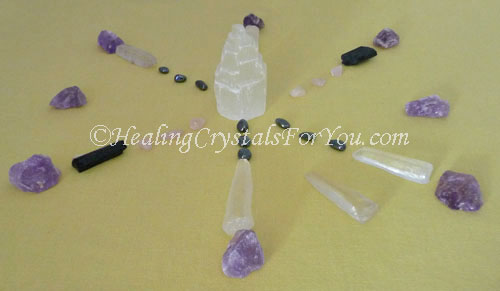 Crystal Grid For Emotional Healing
