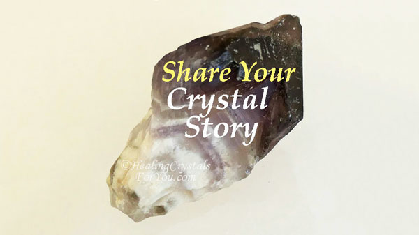 Dark Chevron Amethyst Crystal Story - Dark Chevron Amethyst