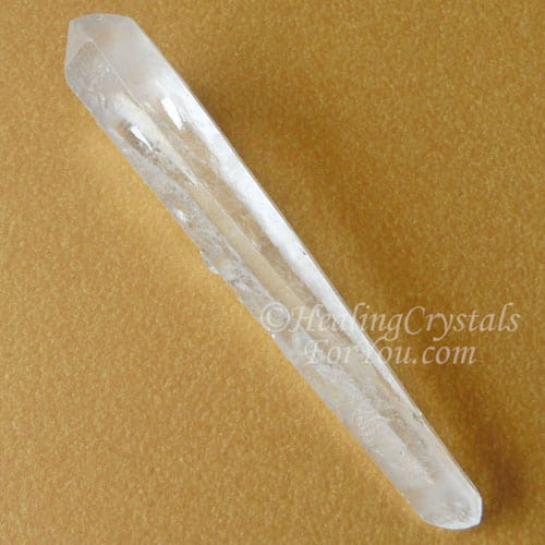 Double terminated crystal wand Double terminated crystal wand