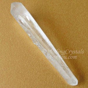 Double terminated crystal wand