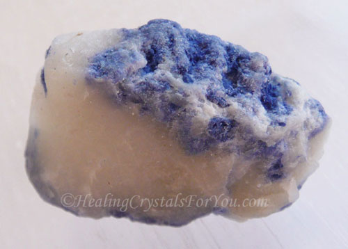 Dumortierite in and on Quartz