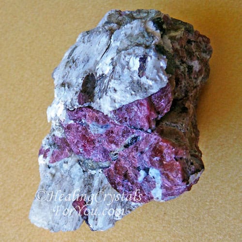Eudialyte with White Agrellite Eudialyte with White Agrellite