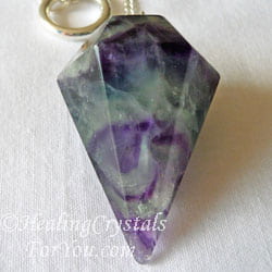 Pendule fluorite arc-en-ciel Pendule fluorite arc-en-ciel