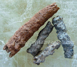 Fulgurite stone tubes Fulgurite stone tubes