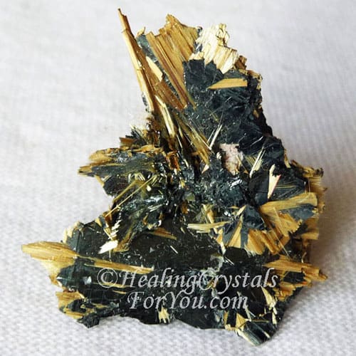 Natural Rutile both black and gold Natural Rutile both black and gold
