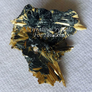 Golden and Black Rutile Golden and Black Rutile