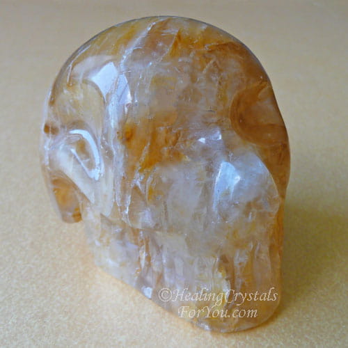 Golden Healer Crystal Skull