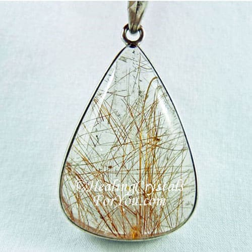 Golden Rutilated Quartz Pendant