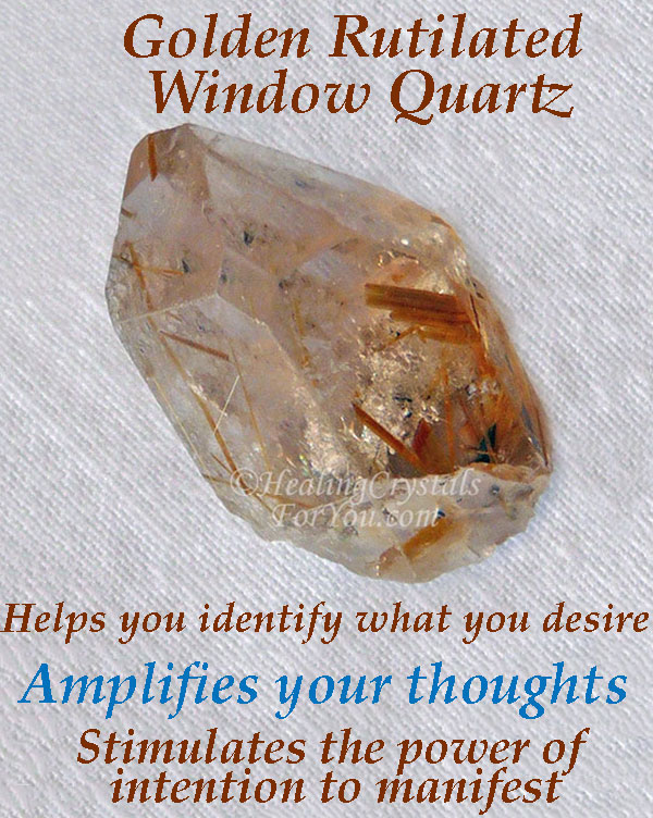 Golden Rutilated Window Quartz