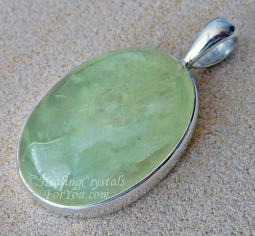 Green Prehnite Pendant Green Prehnite Pendant
