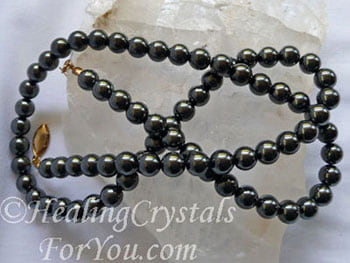 Magnetic Hematite Bead Necklace Magnetic Hematite Bead Necklace