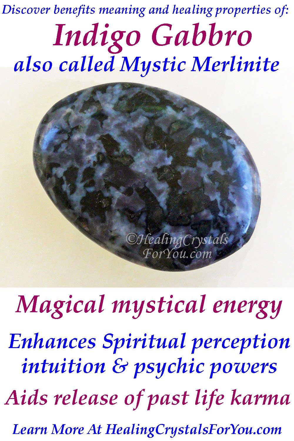 Indigo Gabbro has mystical magical energy