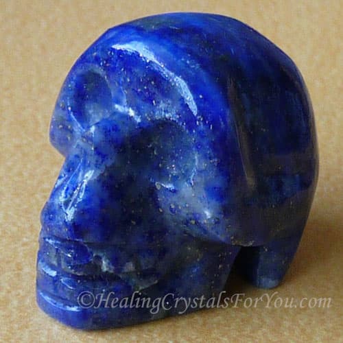 Lapis Lazuli Stone Skull