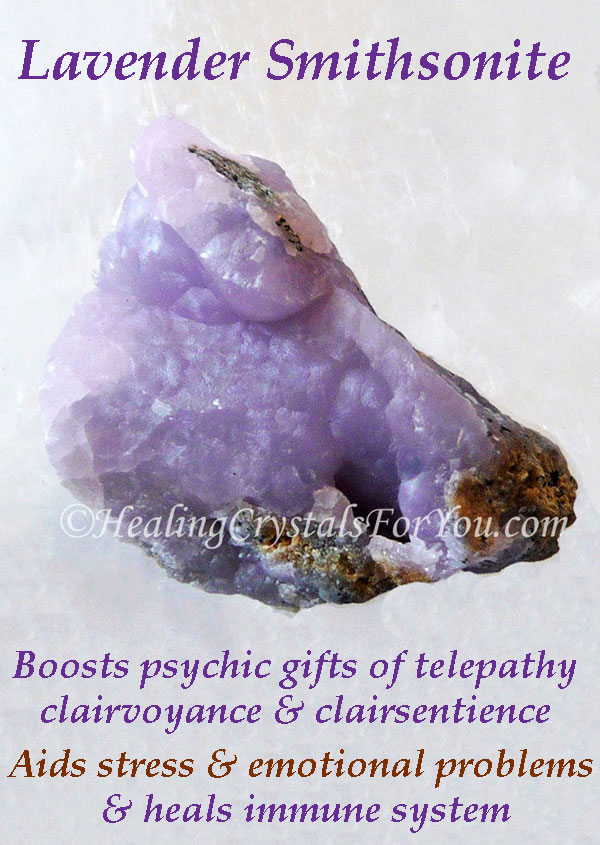 Lavender Smithsonite aids stress and emotional problems