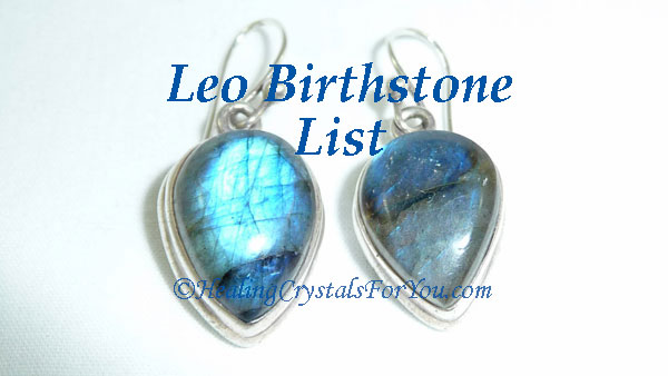 Leo Birthstone List