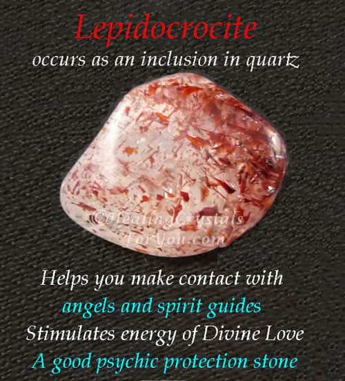 Lepidocroite aids contact with angels and spirit guides