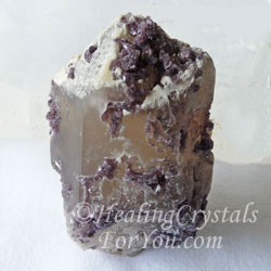 Lepidolite in and on quartz