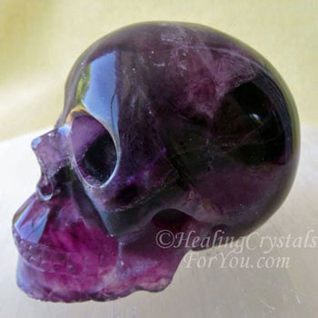 Magenta Fluorite Skull Magenta Fluorite Skull