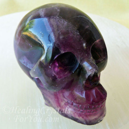 Magenta Fluorite Skull Magenta Fluorite Skull