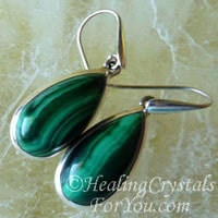 Malachite Earring