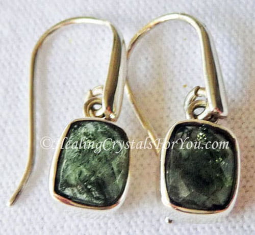 Moldavite Earrings