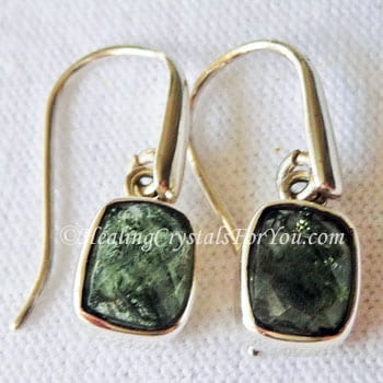 27-30 Carat Certified Natural Transparent Emerald Shape 14 x 14 mm Czech Republic Green Moldavite Gemstone Earring Making Matching Pair