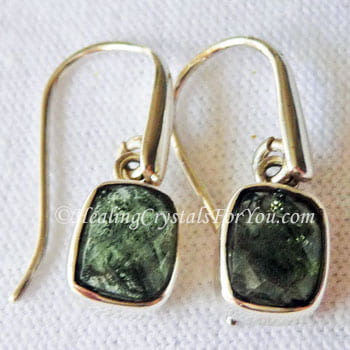 Moldavite Earrings Moldavite Earrings